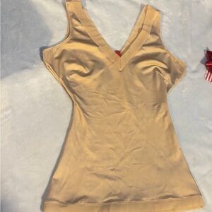 SPANX V-Neck Tan Tank Top